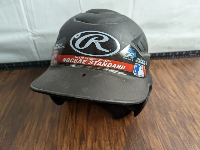 Used Rawlings Black Coolflo Batting Helmet Size 6 1/2"- 7 1/2" CFBHN-R1