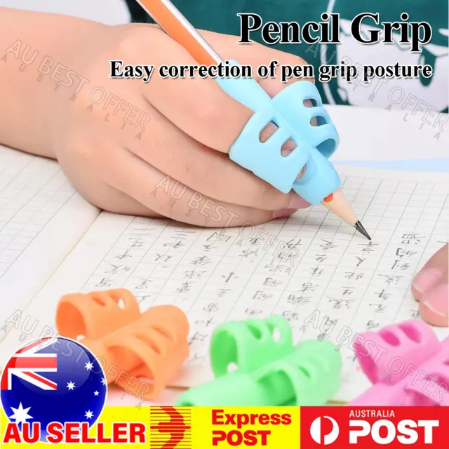 8 Pcs Children Pencil Holder Pen Writing Aid Grip Posture Tools correction AU