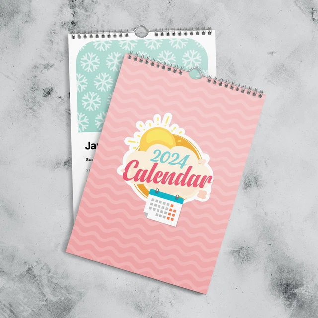 WALL CALENDAR (2024) illustration, gift, programmer. 39.99 PicClick