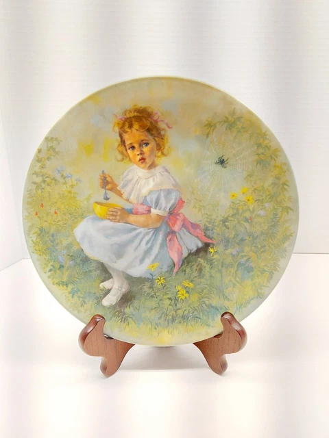 Reco Mother Goose Third Issue Little Miss Muffet Collector Plate John McClelland