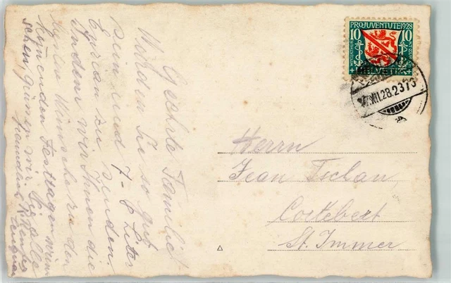 39370553 - Seltene Briefmarke Pro Juventute 1928 10 Rappen Phila Schweiz