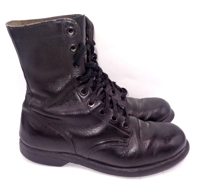 VTG. 1966 ENDICOTT Johnson Corp. Leather Sz 9R Mens Military Combat