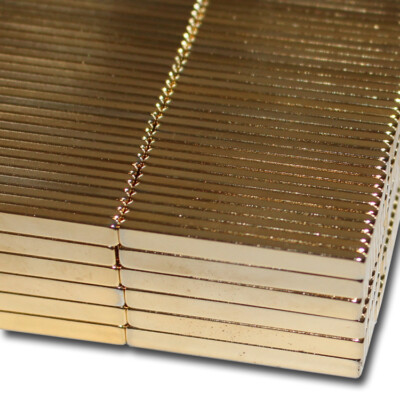 50 magneti al neodimio parallelepipedo 25x4x2 mm n52 Gold Power Carrera TUNING RACING 1,9 kg 