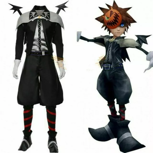 Kingdom Hearts III Sora Halloween Vampire Cosplay Costume Outfit custom made