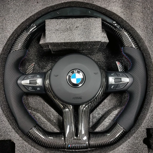 BMW LED CARBON Fiber Steering Wheel 1 2 3 4 Series F20 F22 F30 F32F36