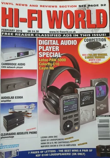 hi-fi world magazines 2016 (10) jan - oct 2