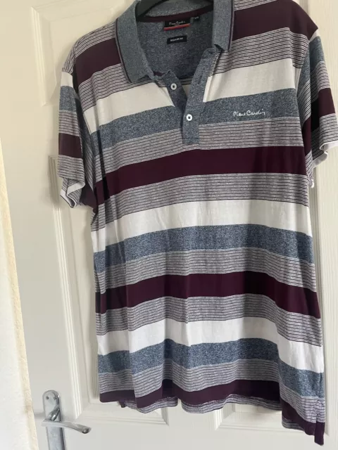 Pierre Cardin, Regular Fit, Men's Striped Short Sleeve T-shirt, XXL