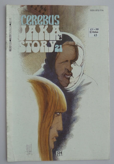 Cerebus #134 Jaka's Story #21 - Aardvark-Vanaheim - May 1990 VG/FN 5.0