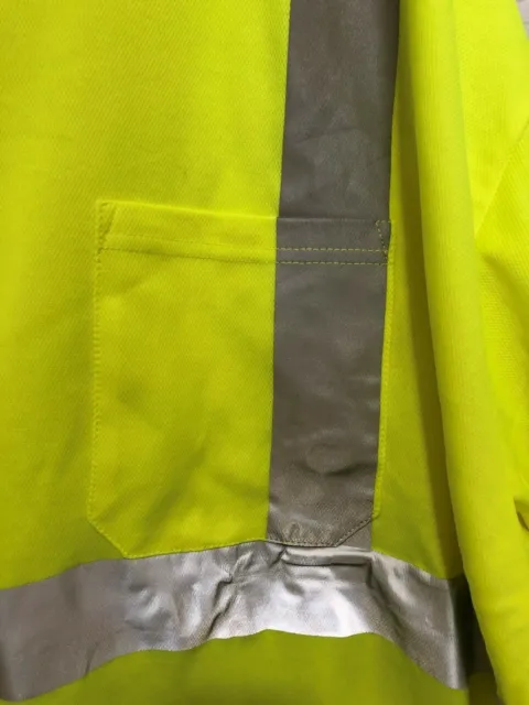 Safetyline Safety Shirt Yellow Size 4XL 3M Reflective Class 2 Level 2 NEW NWT 3