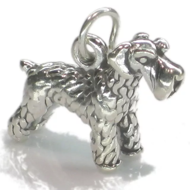 Schnauzer dog sterling silver charm .925 x 1 Schnauzers Dogs charms