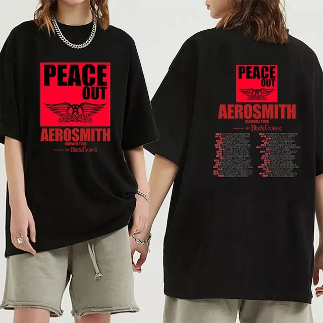 AEROSMITH 20232024 SHIRT, Peace Out Farewell Tour with The Black