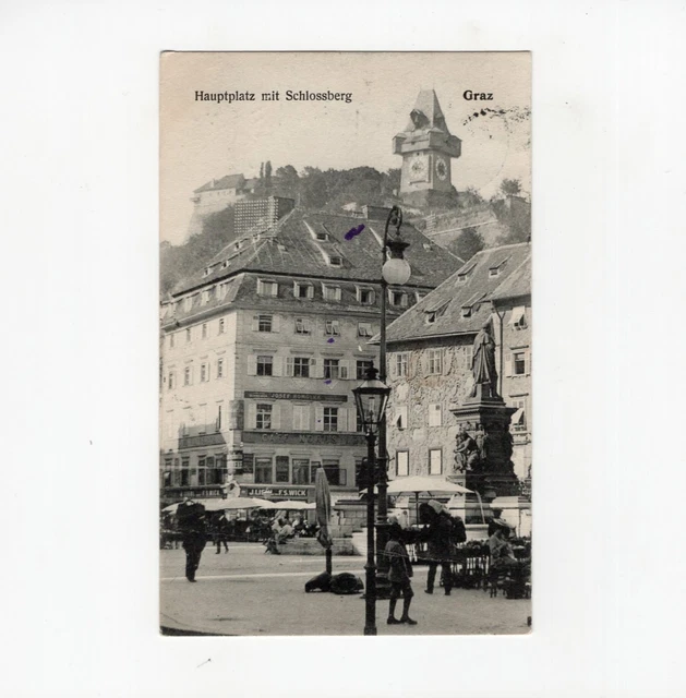 AK Ansichtskarte Graz / Hauptplatz mit Schlossberg