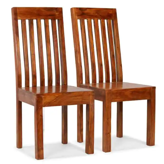 Esszimmerstühle 2/4/6 Stück Akazienholz Stuhl Massivholz Holzstühle Palisander