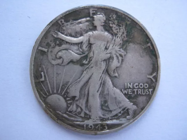 United States 1943 silver Walking Liberty Half Dollar GF