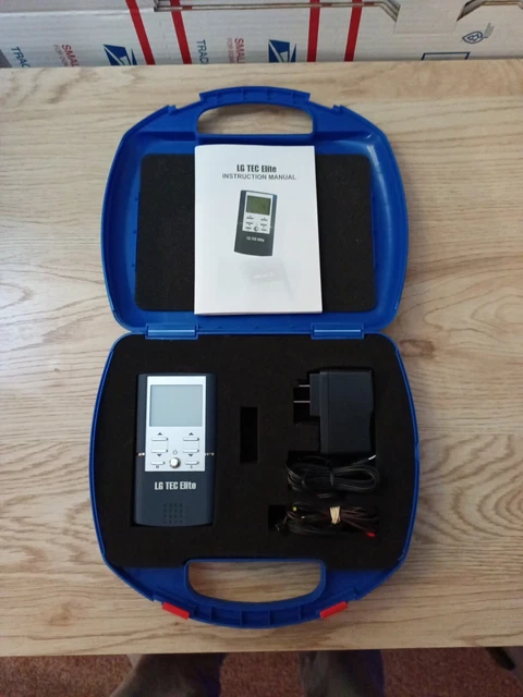 Kit de Estimulador Muscular LG TEC Elite TENS EMS con Estuche