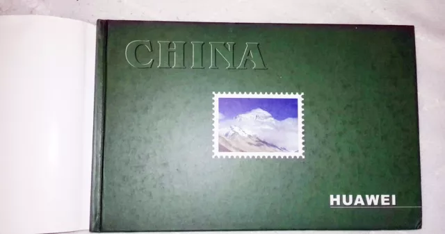 Very Rare Album Sellos Huawei China 65 Stamps Album Raro Con 65 Sellos Chino