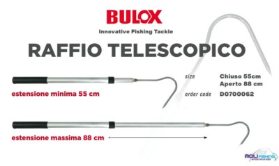 Carson RAFFIO TELESCOPICO 1.40MT DA PESCA EXTRA FORTE TRAINA BARCA MARE CARSON 