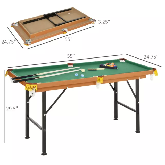 Mini Billiards Pool Table Set Indoor Activity Home Entertainment 2