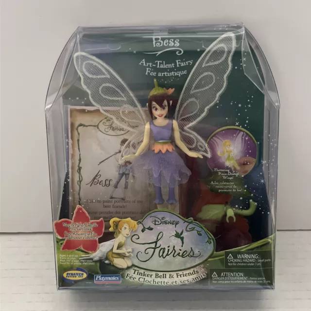 Disney Fairies Tinker Bell & Friends Bess 4" Fairy Figure Playmates 2006 Y2K New