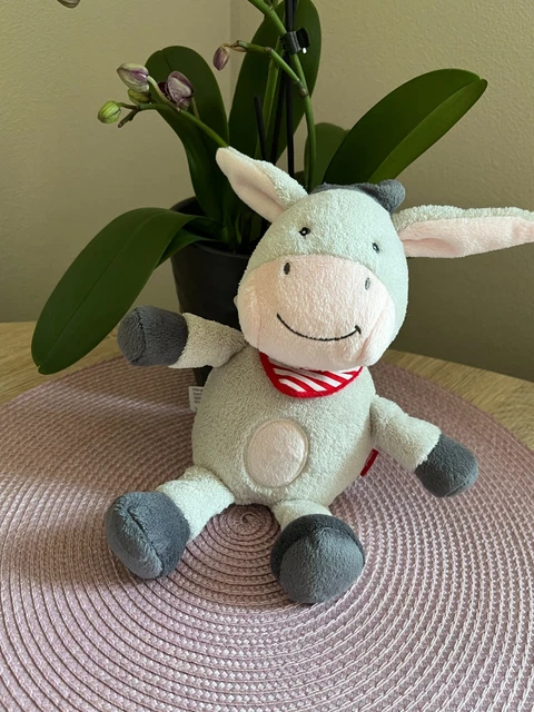 Lixstyea Atmender Erdbeer-Esel - Kuscheltier Mit Beruhigungsfunktion Für Kinder