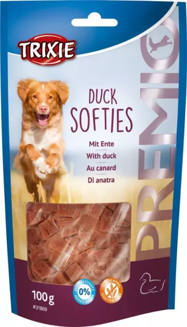 Friandise pour Chien Canard sans Gluten Sucre Ajouté Leckerli à Mâcher 100 G