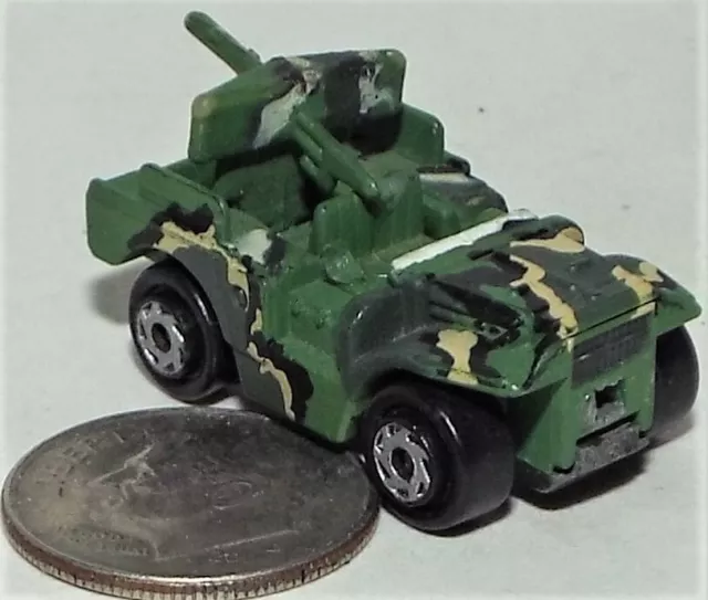 Small Micro Machine WWII type M-37 Weapons Carrier in Jungle Green Camouflage #2