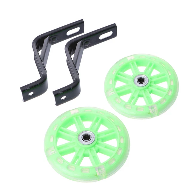 2 Pcs Speed Bicycle Stabilizer Flashing Training Wheel Bike