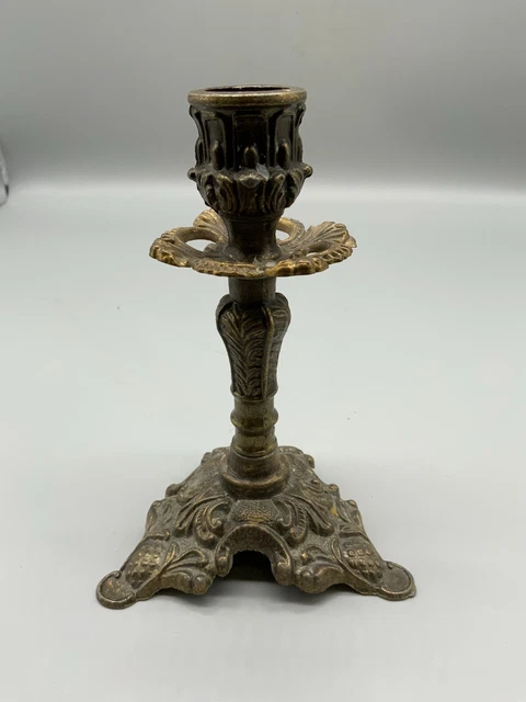 CANDELABRO ANTIGUO DE LATÓN SEGÚN MODELO ANTIGUO 15cm ALTO