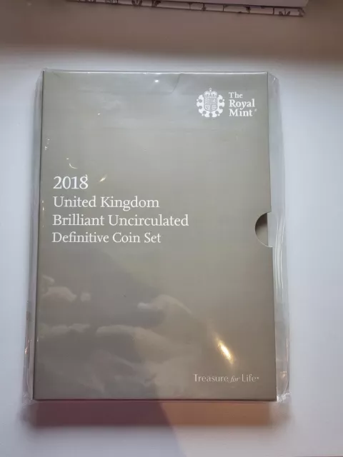 2018 Royal Mint Annual Definitive Brilliant Uncirculated 8 Coin Set Pack Sealed