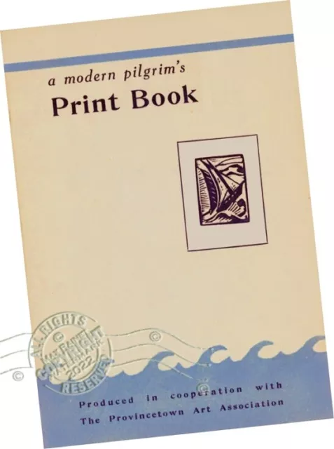 Paul Smith (1935) Modern Pilgrim's Print Book * Provincetown Art * Block Woodcut