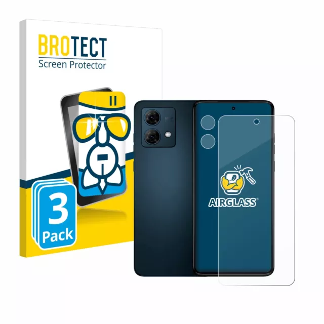 3x BROTECT Panzerglasfolie für Motorola Moto G84 (Display+Kamera) Schutz Glas