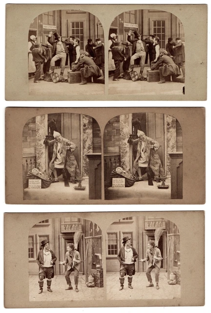 Stereo c1865. Militari, Grenadier Di La Garde , Zouave