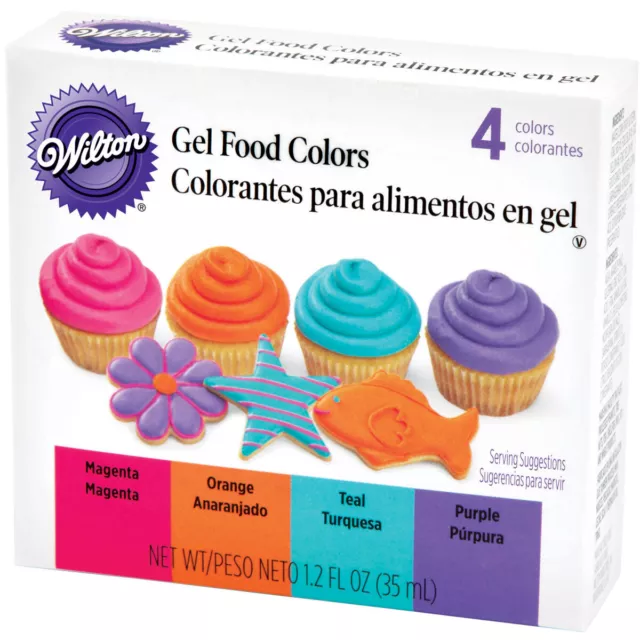 3 Pack Wilton Gel Food Colors .3oz 4/Pkg-Neon W6012425