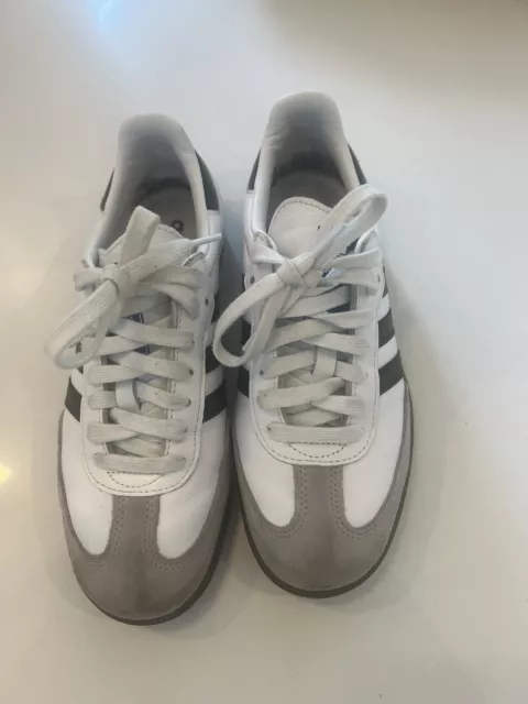 Adidas White Samba Trainers Size 6
