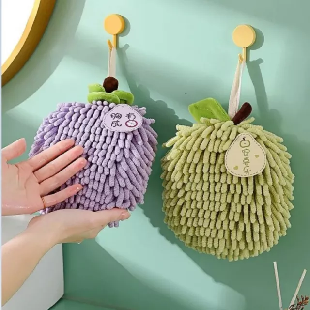 Portable Chenille Hand Towels Soft Absorbent Towels Wipe Hand Towel  Bathroom