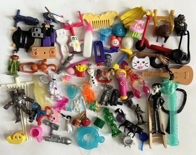 Junk Drawer Mixed Lot Wholesale Flea Market Misc Toys & Action Figures 80 Items