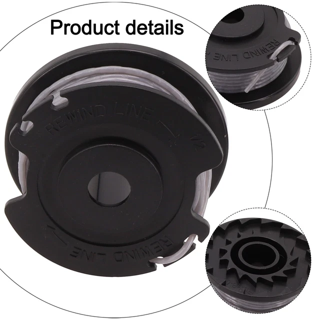 SPARES2GO Schnur Und Spule Für Hawksmoor Rasentrimmer – 2,5 M, Kompatibel Mit CGT18LW.9, 20910, 11494, Farbe Variiert