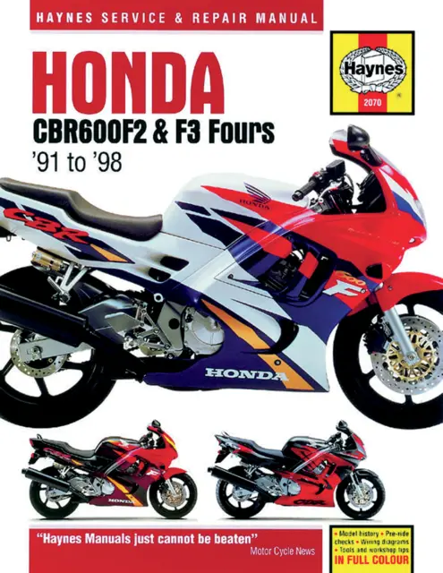 Haynes 2070 Manuale Di Riparazione Moto Honda Cbr 600 F2 1992