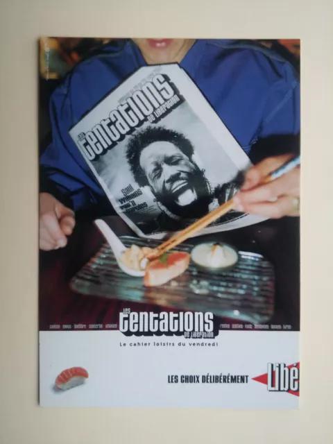 LES TENTATIONS DE LIBERATION journal PAUL WILLIAMS carte postale postcard