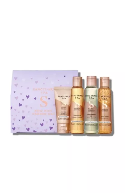 Sanctuary Spa New Mum Pamper Bag Gift Set Bath Float Heel Balm Body Wash Oil New