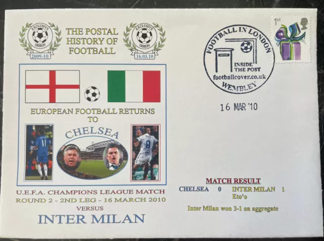 Chelsea v Inter Milan Champions League 2010 Dawn First Day Cover