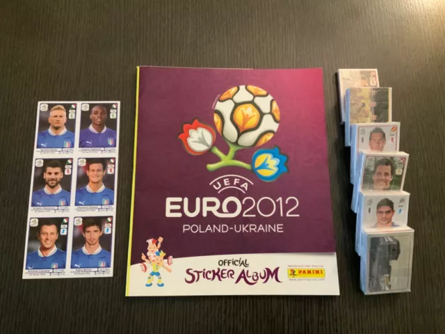 Euro 2012 - Panini - Album Vuoto + Set Completo + Aggiornamenti Italia