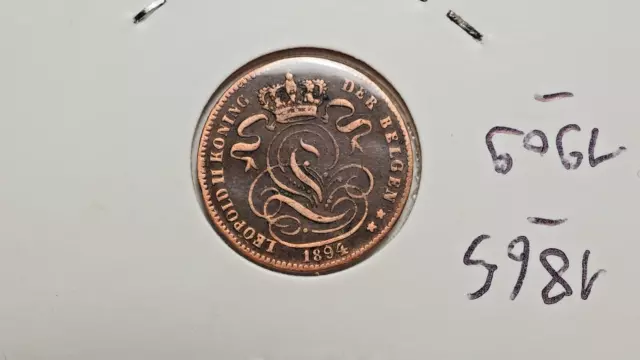 Belgique 1 centime 1894 Leopold II