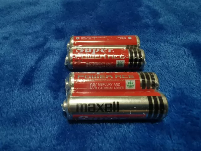 4 x MAXELL SUPER POWER ACE for Nintendo Gameboy Collectors - Complete your GB