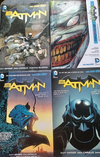 Batman New 52 Lot Vol 1,3,4,5 HC Hardcover Scott Snyder DC Comics