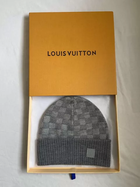 Louis Vuitton Petit Damier Beanie Wool Gray 1894931