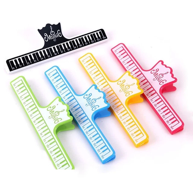 Classeur à Partitions A4 Blanc 80 Pages - Plastique Imperméable - Avec 2 Clips Transparents - Pour Chorale, Piano, Guitare - 5