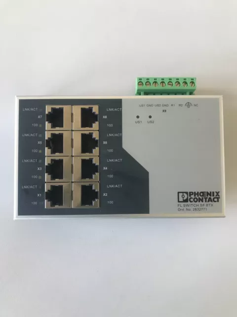 Phoenix Contact FL Switch SF8TX Ethernet Switch 2832771