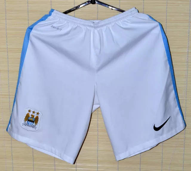 Manchester City 2014/2015 Home Football Shorts Jersey Nike Size S