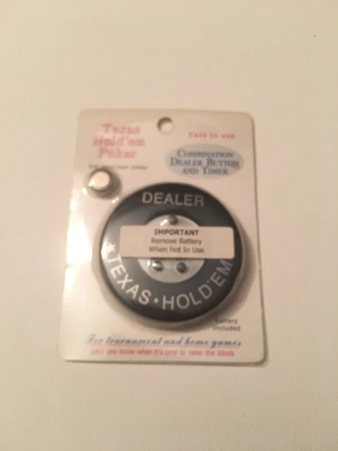 poker Dealer Button Timer black